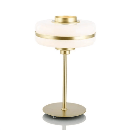 Round LED Table Lamp with Solid Aluminum Base