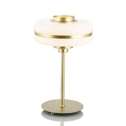 Round LED Table Lamp with Solid Aluminum Base