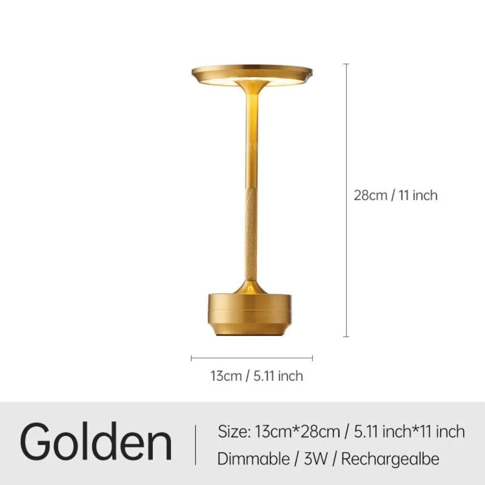 Solid Aluminum LED Standing Decor Lamp, Adjustable Brightness