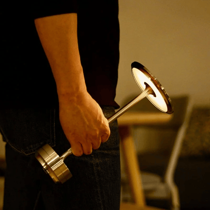 Solid Aluminum LED Standing Decor Lamp, Adjustable Brightness